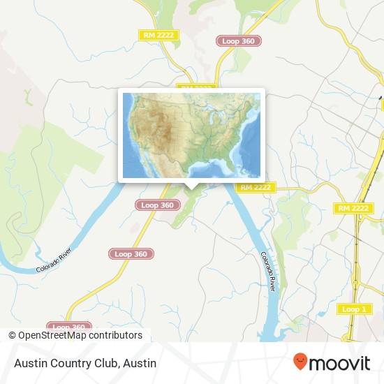 Mapa de Austin Country Club