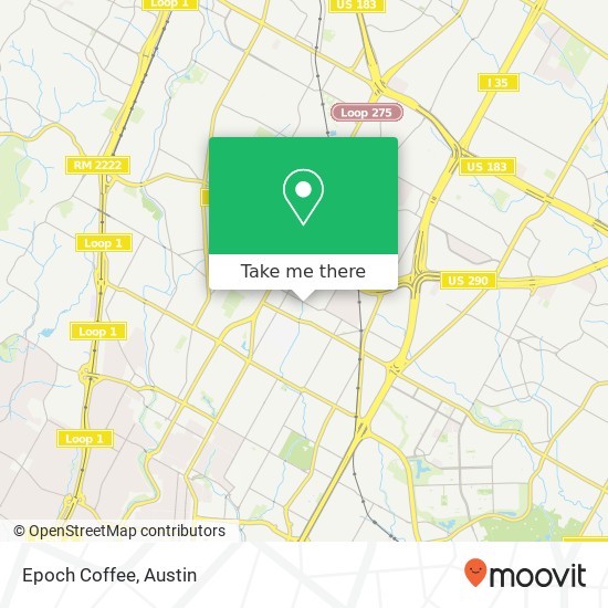 Epoch Coffee map