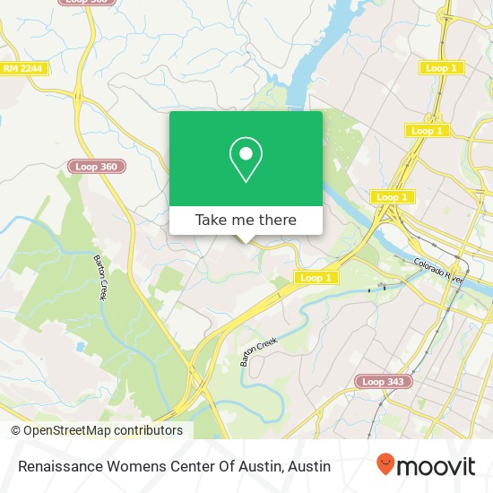 Mapa de Renaissance Womens Center Of Austin
