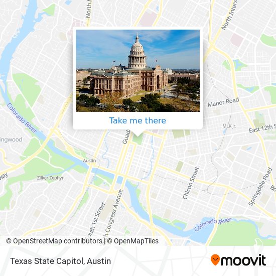 Mapa de Texas State Capitol
