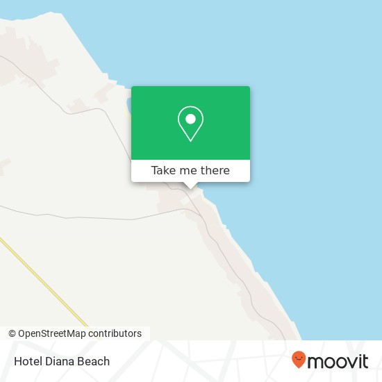 Hotel Diana Beach map