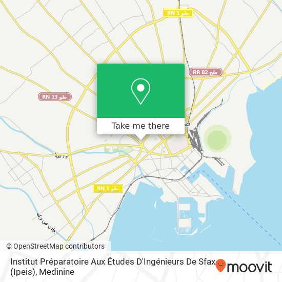 Institut Préparatoire Aux Études D'Ingénieurs De Sfax (Ipeis) map