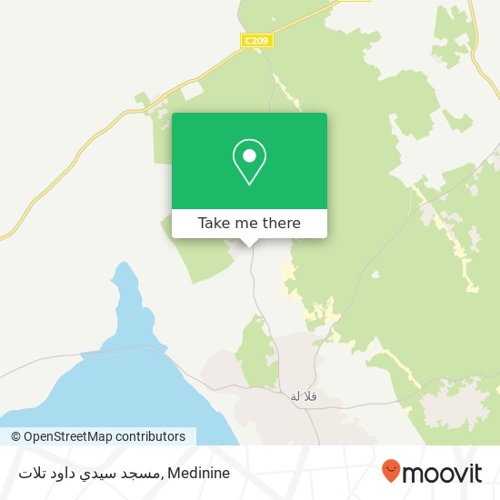 مسجد سيدي داود تلات map