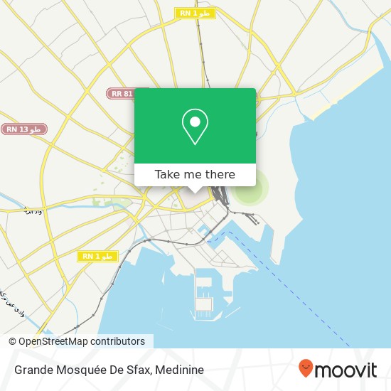 Grande Mosquée De Sfax map