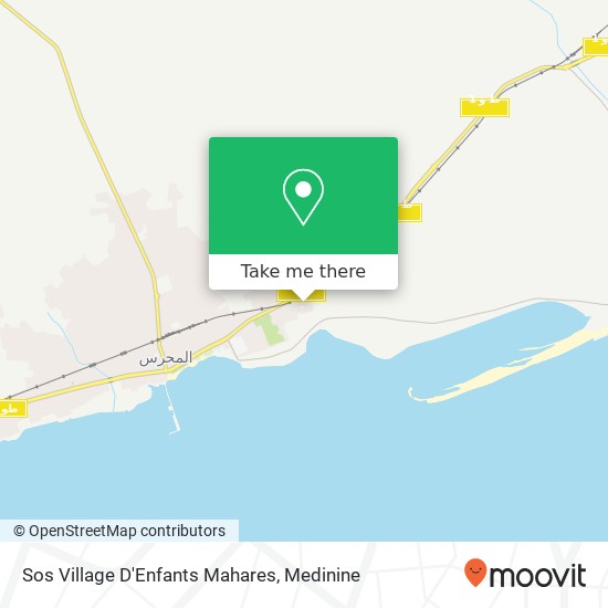 Sos Village D'Enfants Mahares map