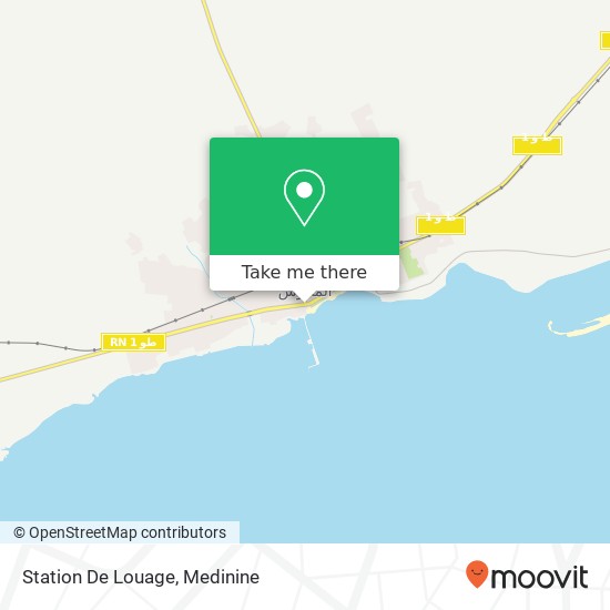 Station De Louage map