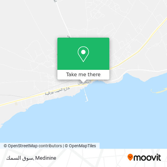 سوق السمك map