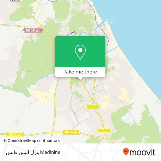 نزل انيس قابس map