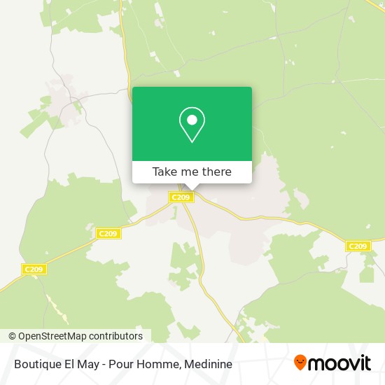 Boutique El May - Pour Homme map