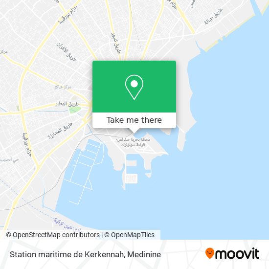 Station maritime de Kerkennah map