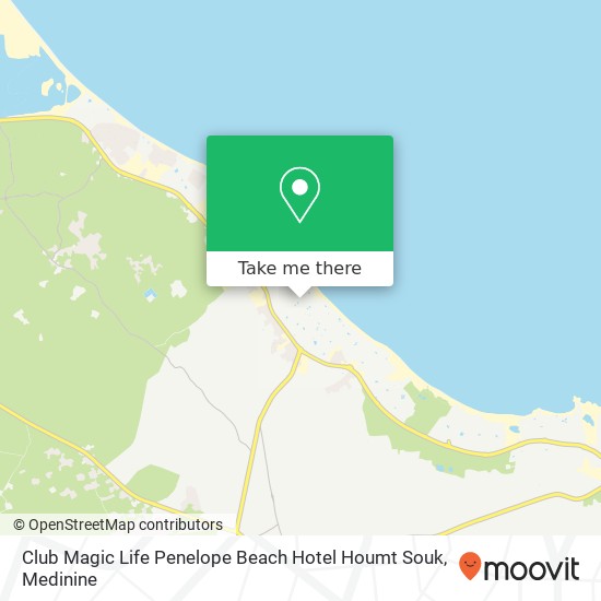 Club Magic Life Penelope Beach Hotel Houmt Souk map
