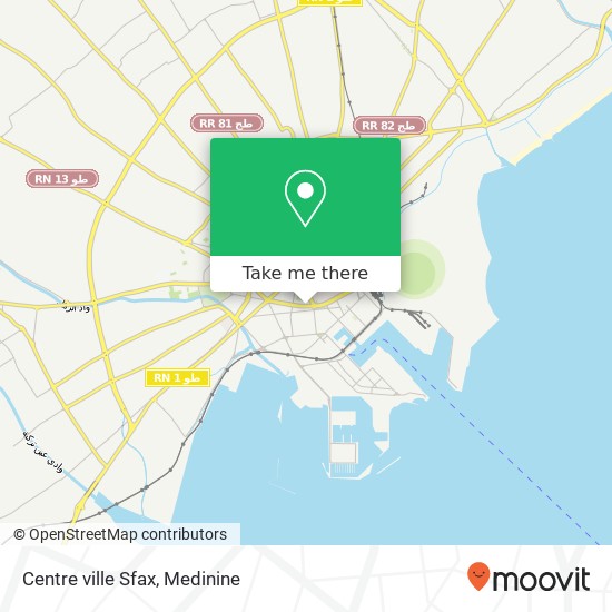 Centre ville Sfax map