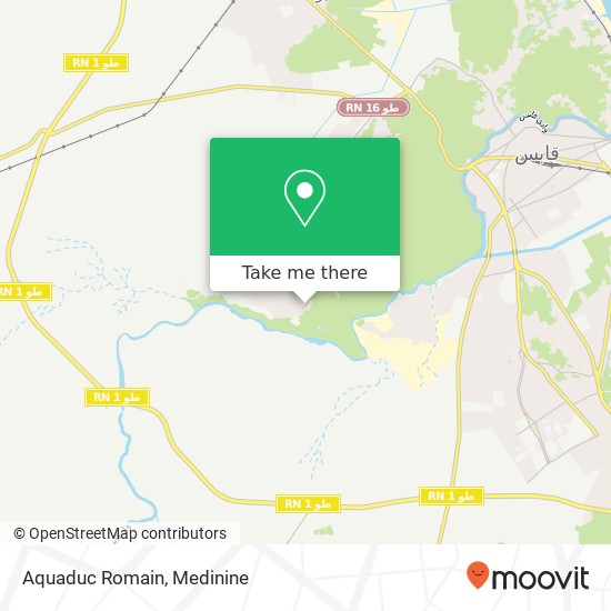 Aquaduc Romain map