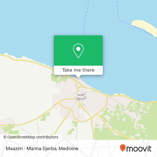 Maazim - Marina Djerba map