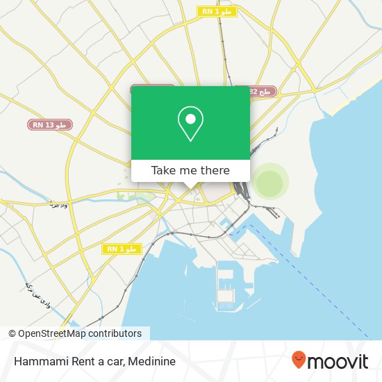 Hammami Rent a car map