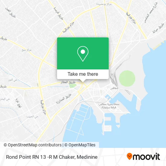 Rond Point RN 13 - R M Chaker map