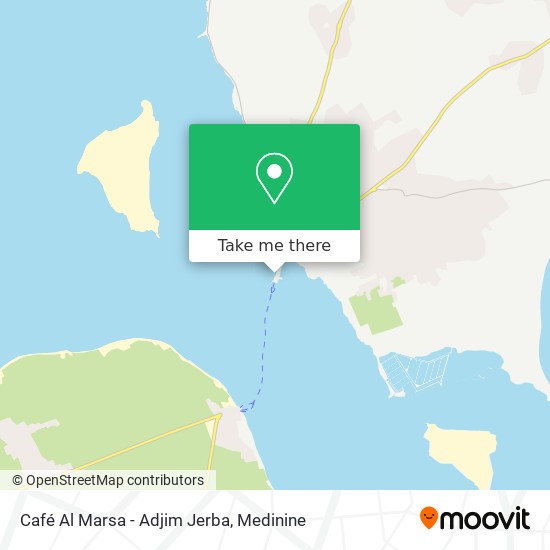 Café Al Marsa - Adjim Jerba map