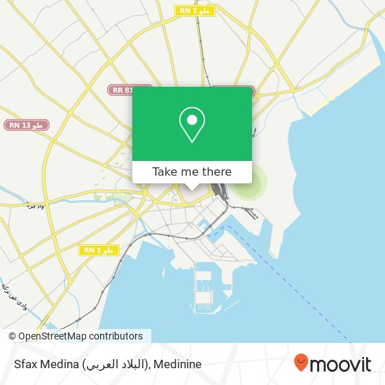 Sfax Medina (البلاد العربي) map