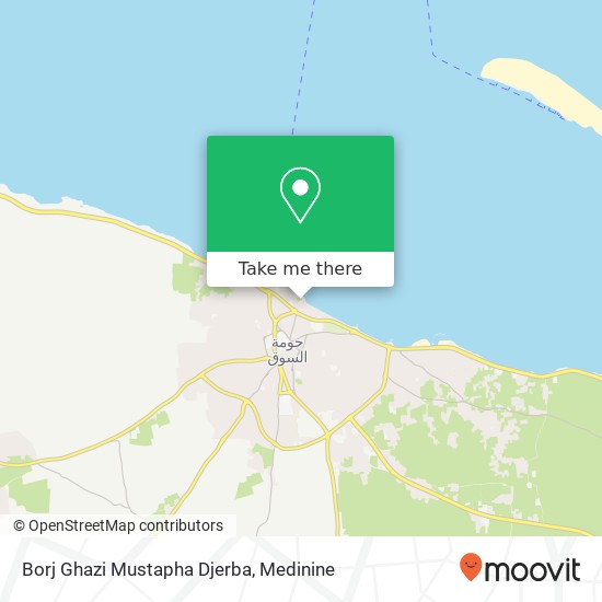 Borj Ghazi Mustapha Djerba map