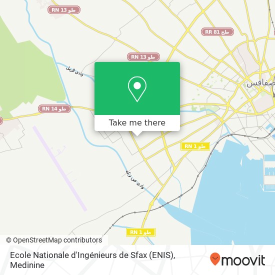 Ecole Nationale d'Ingénieurs de Sfax (ENIS) map