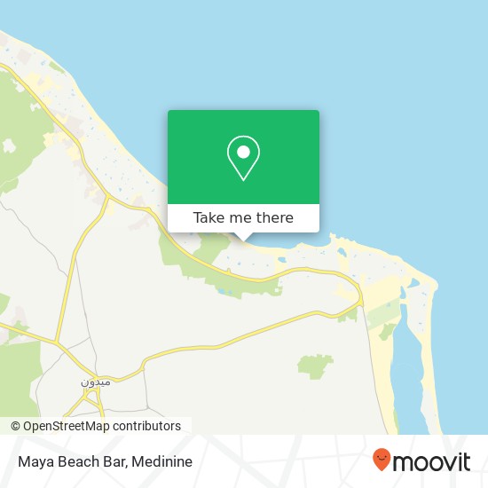 Maya Beach Bar map