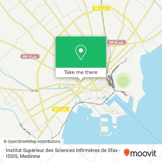 Institut Supérieur des Sciences Infirmières de Sfax - ISSIS map