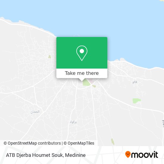 ATB Djerba Houmet Souk map