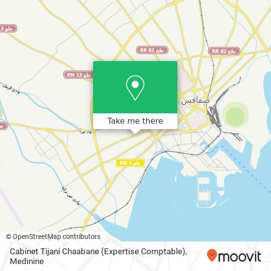 Cabinet Tijani Chaabane (Expertise Comptable) map