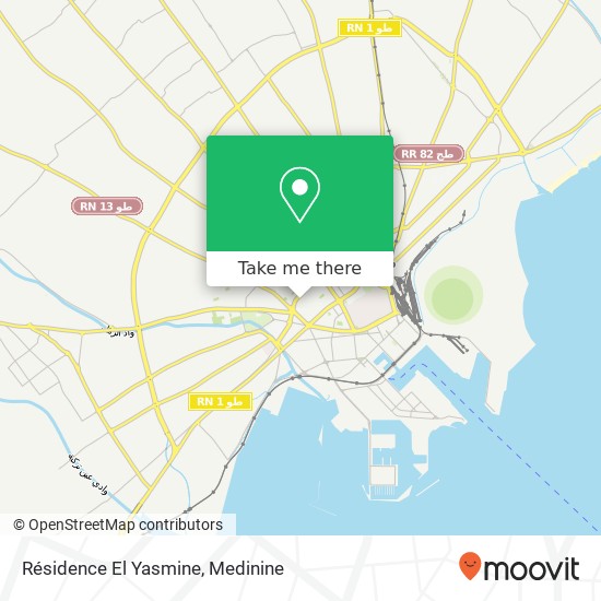 Résidence El Yasmine map