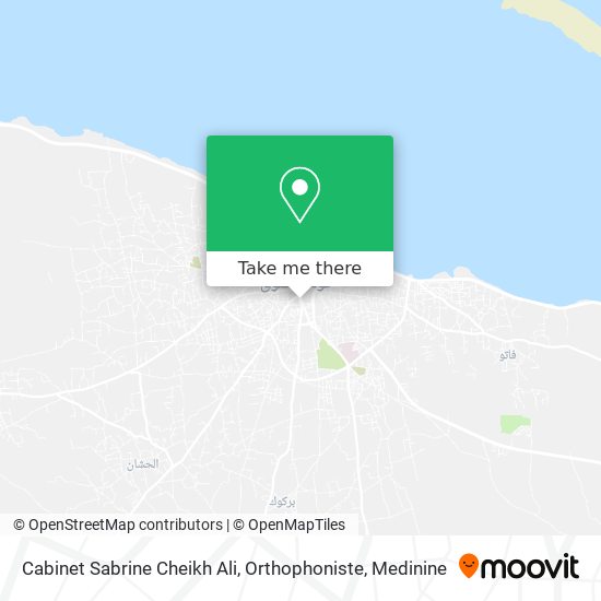 Cabinet Sabrine Cheikh Ali, Orthophoniste map