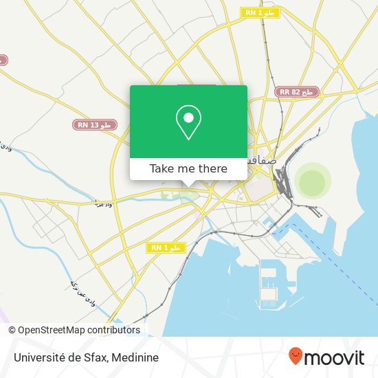 Université de Sfax map