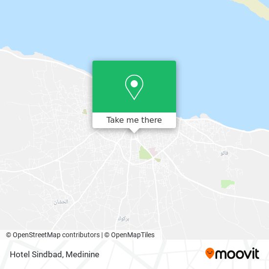 Hotel Sindbad map