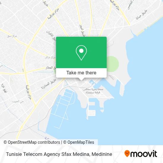 Agence Tunisie Telecom Sfax Medina map