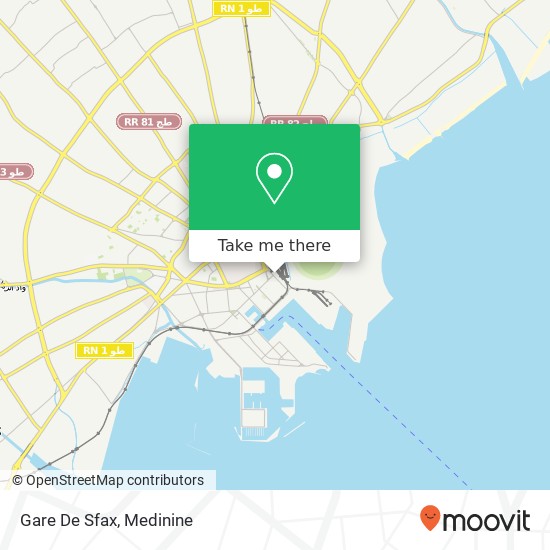 Gare De Sfax map
