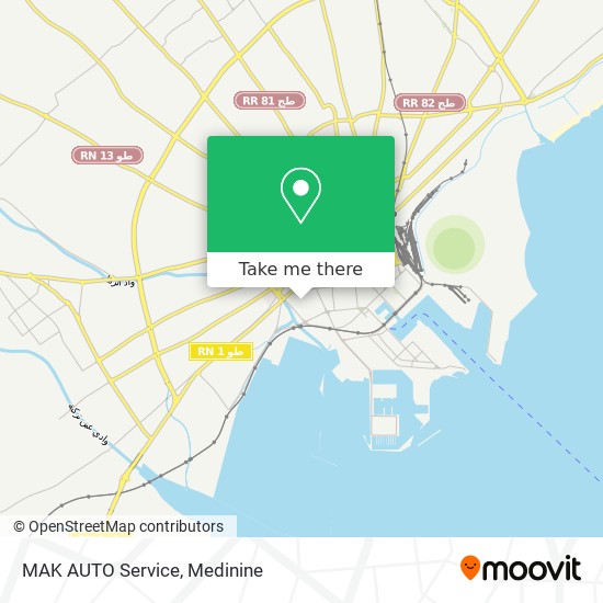 MAK AUTO Service map
