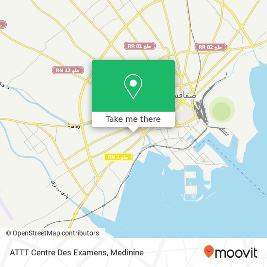ATTT Centre Des Examens map