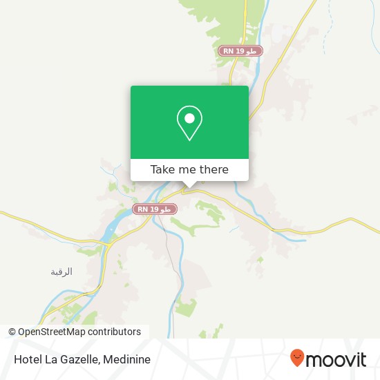 Hotel La Gazelle map