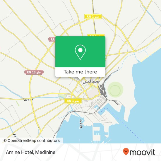 Amine Hotel map