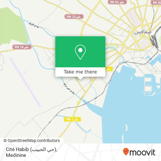 Cité Habib (حي الحبيب) map