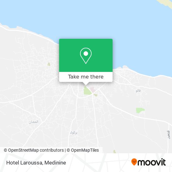 Hotel Laroussa map