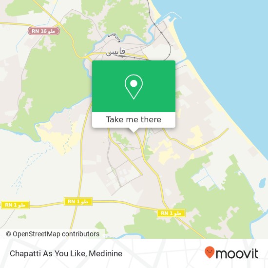 Chapatti As You Like map
