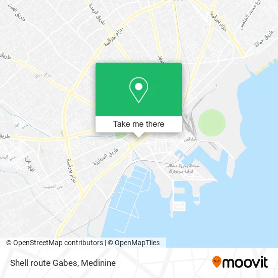 Shell Gabes Route map