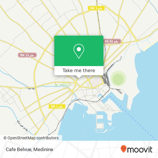 Cafe Belvue map