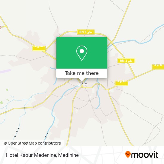 Hotel Ksour Medenine map