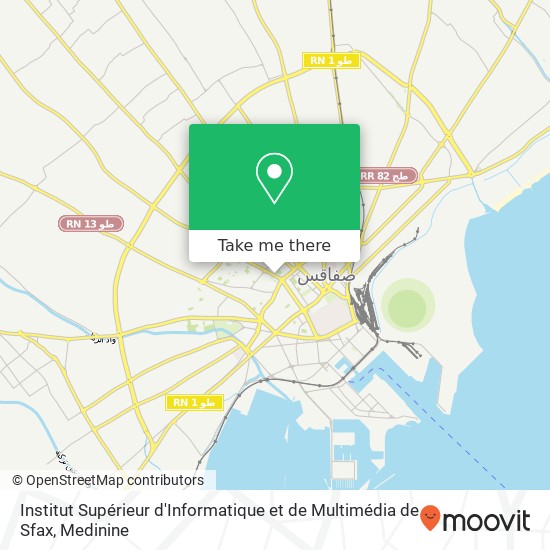 Institut Supérieur d'Informatique et de Multimédia de Sfax map