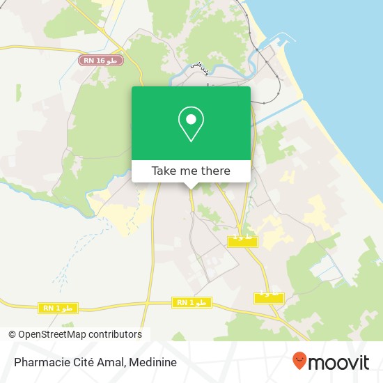 Pharmacie Cité Amal map
