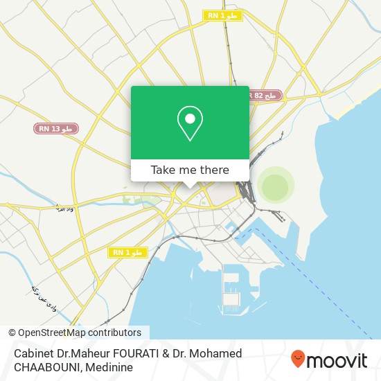 Cabinet  Dr.Maheur FOURATI & Dr. Mohamed CHAABOUNI map