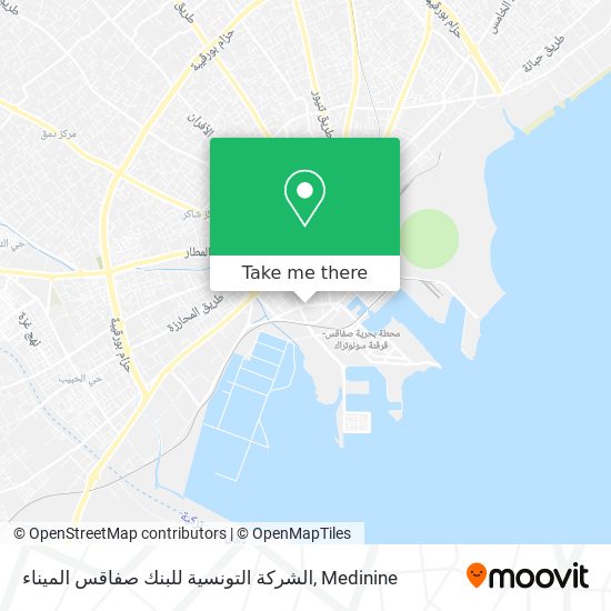 الشركة التونسية للبنك صفاقس الميناء map