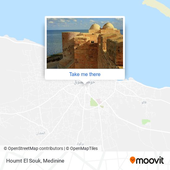 Houmt El Souk map