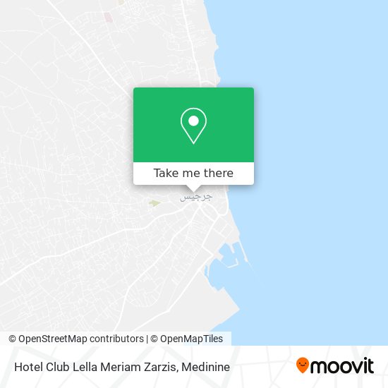 Hotel Club Lella Meriam Zarzis map